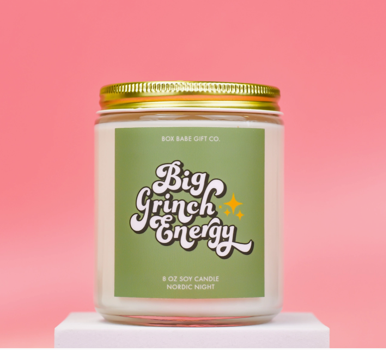 Big Grinch Energy Candle