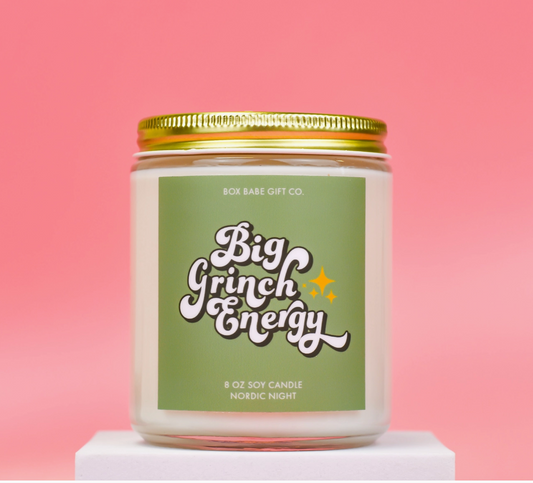 Big Grinch Energy Candle