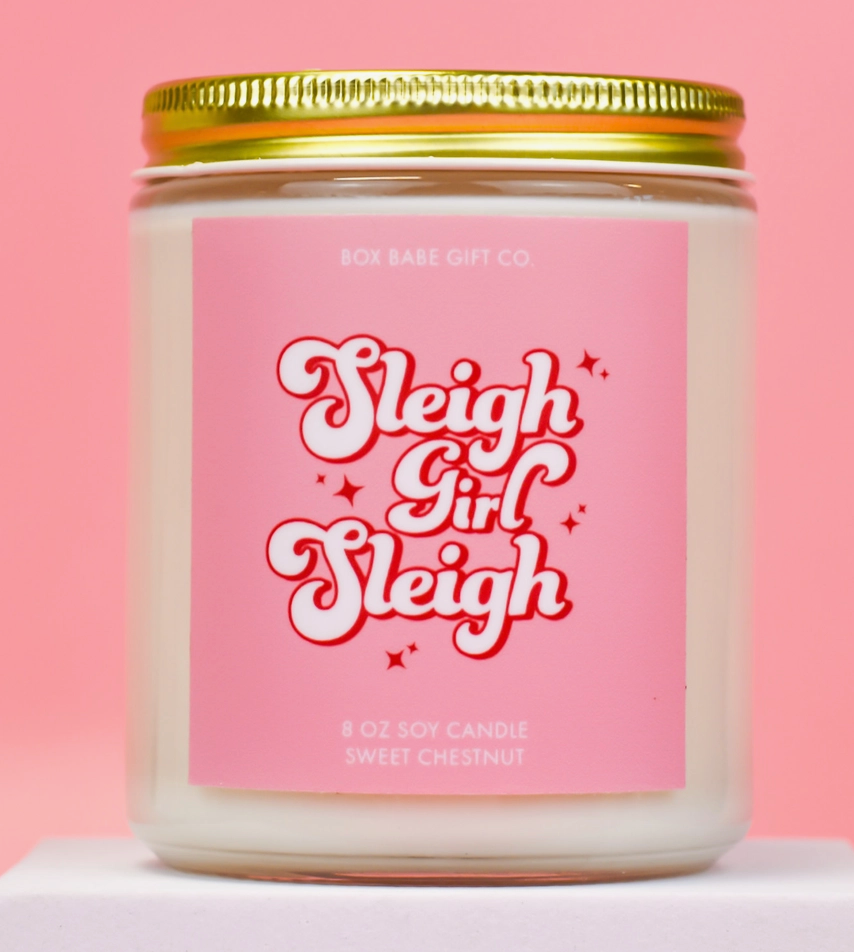 Sleigh Girl Sleigh Candle