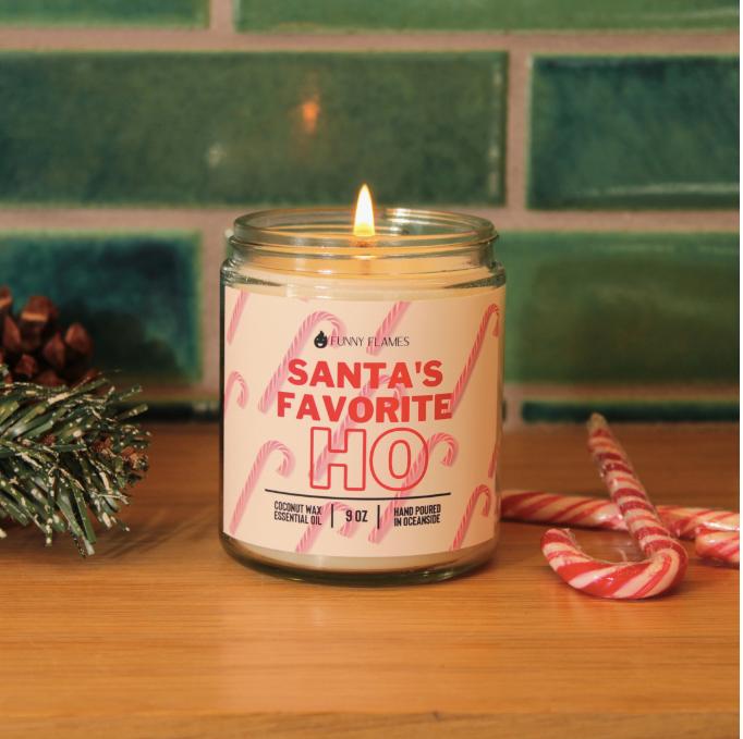 Santa's Favorite Ho Candle