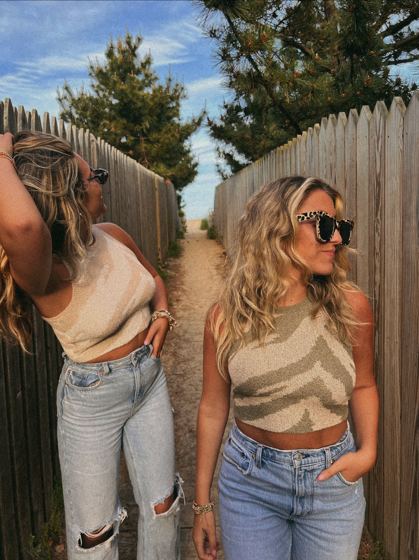 Zebra Cropped Tank