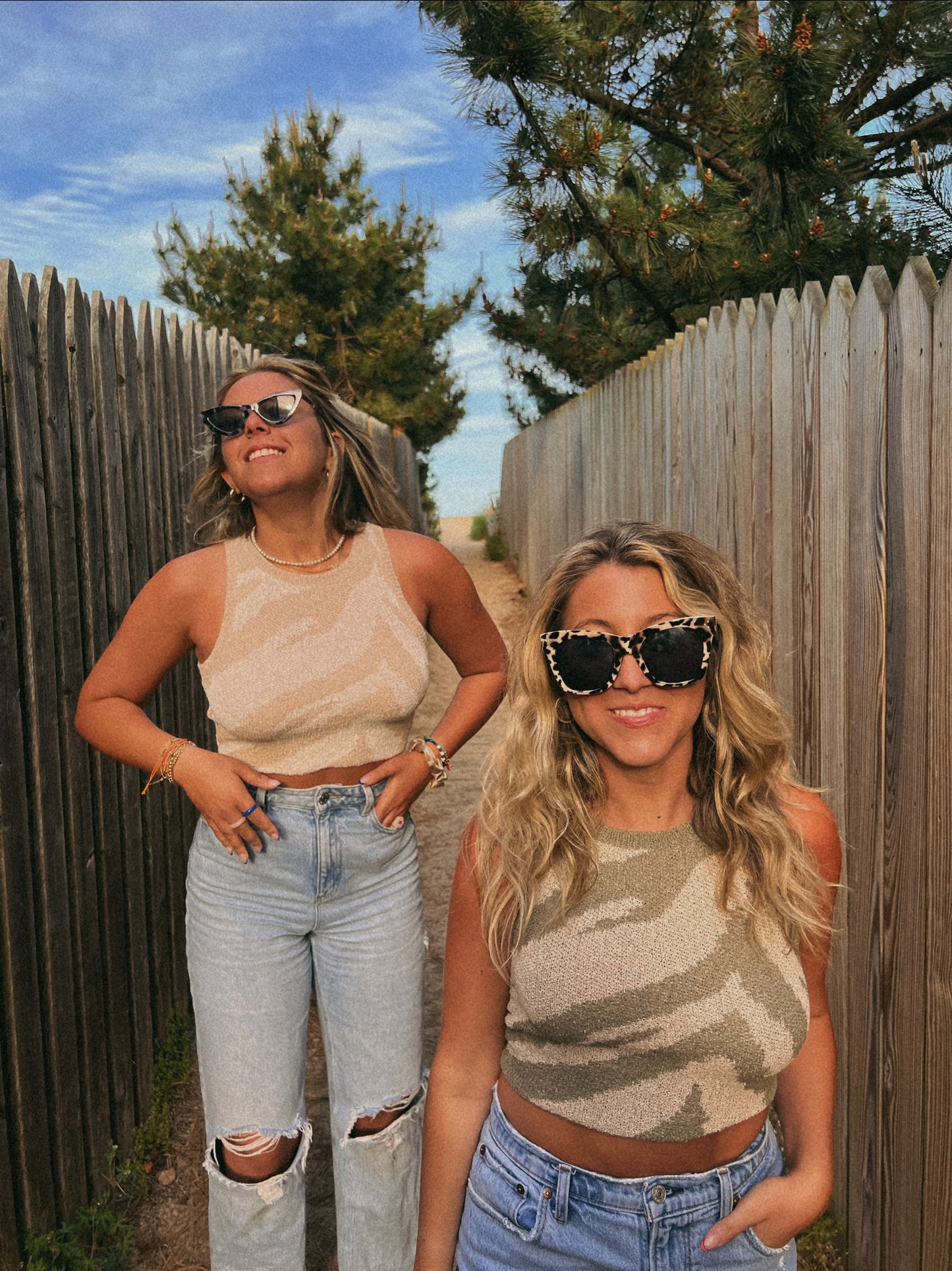 Zebra Cropped Tank